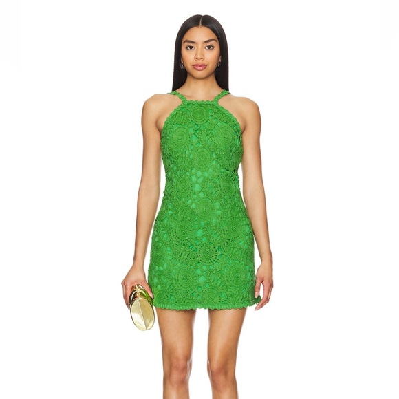 AMUR Dresses & Skirts - Calisa Mini Dress in Kiwi- AMUR